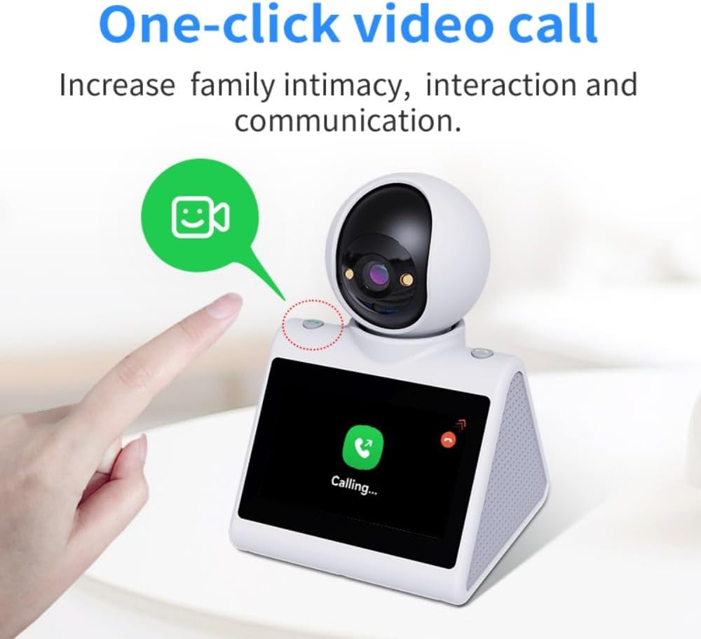Indoor Home Security Camera,Dual-Band(5G/2.4G) Pet Dog Camera,Two Way Video Camera with 4.3" Screen,Nanny cam