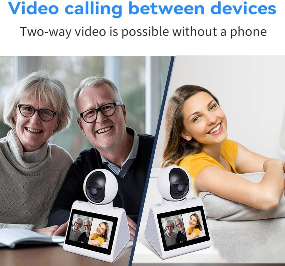 Indoor Home Security Camera,Dual-Band(5G/2.4G) Pet Dog Camera,Two Way Video Camera with 4.3" Screen,Nanny cam