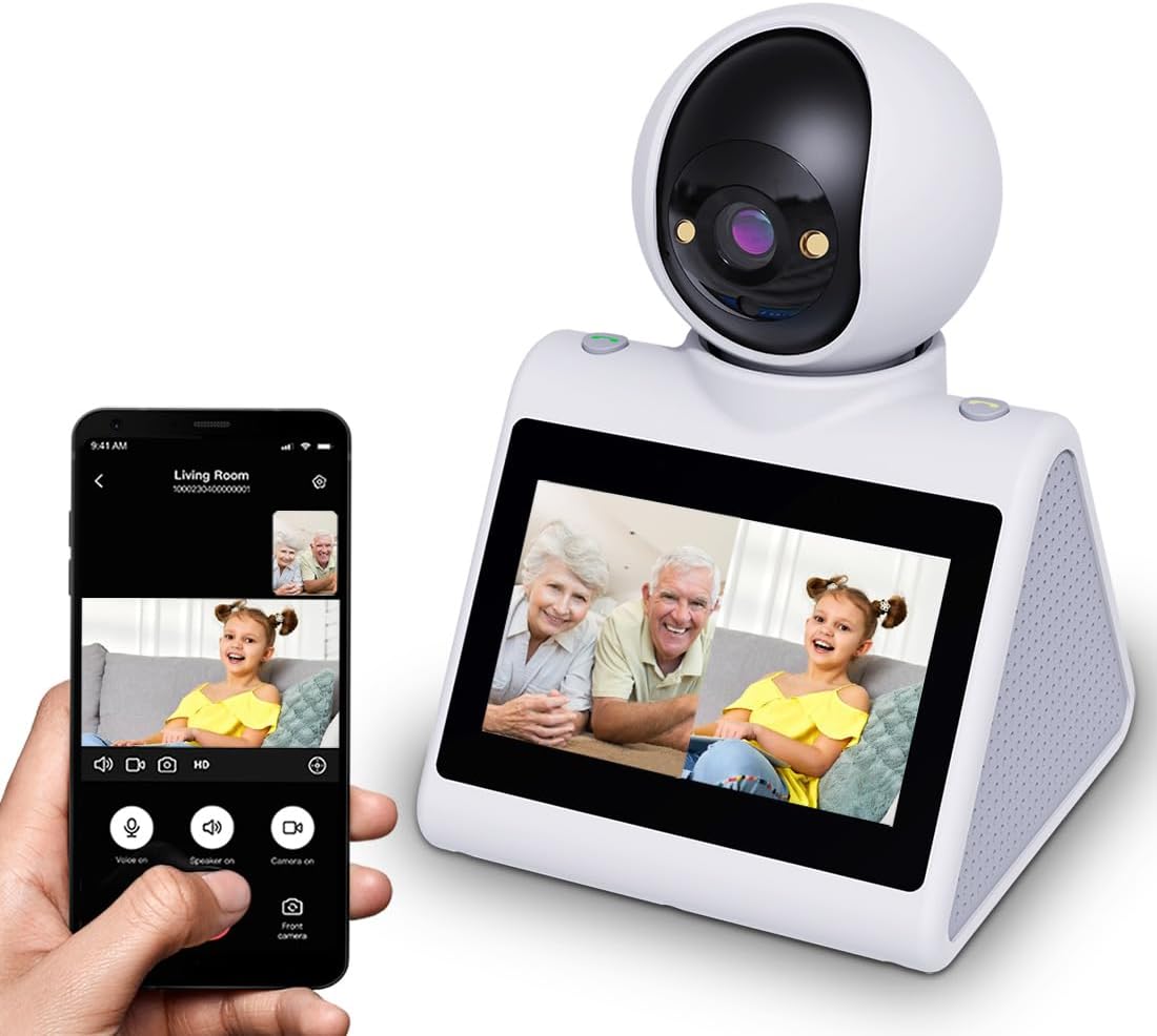 Indoor Home Security Camera,Dual-Band(5G/2.4G) Pet Dog Camera,Two Way Video Camera with 4.3" Screen,Nanny cam