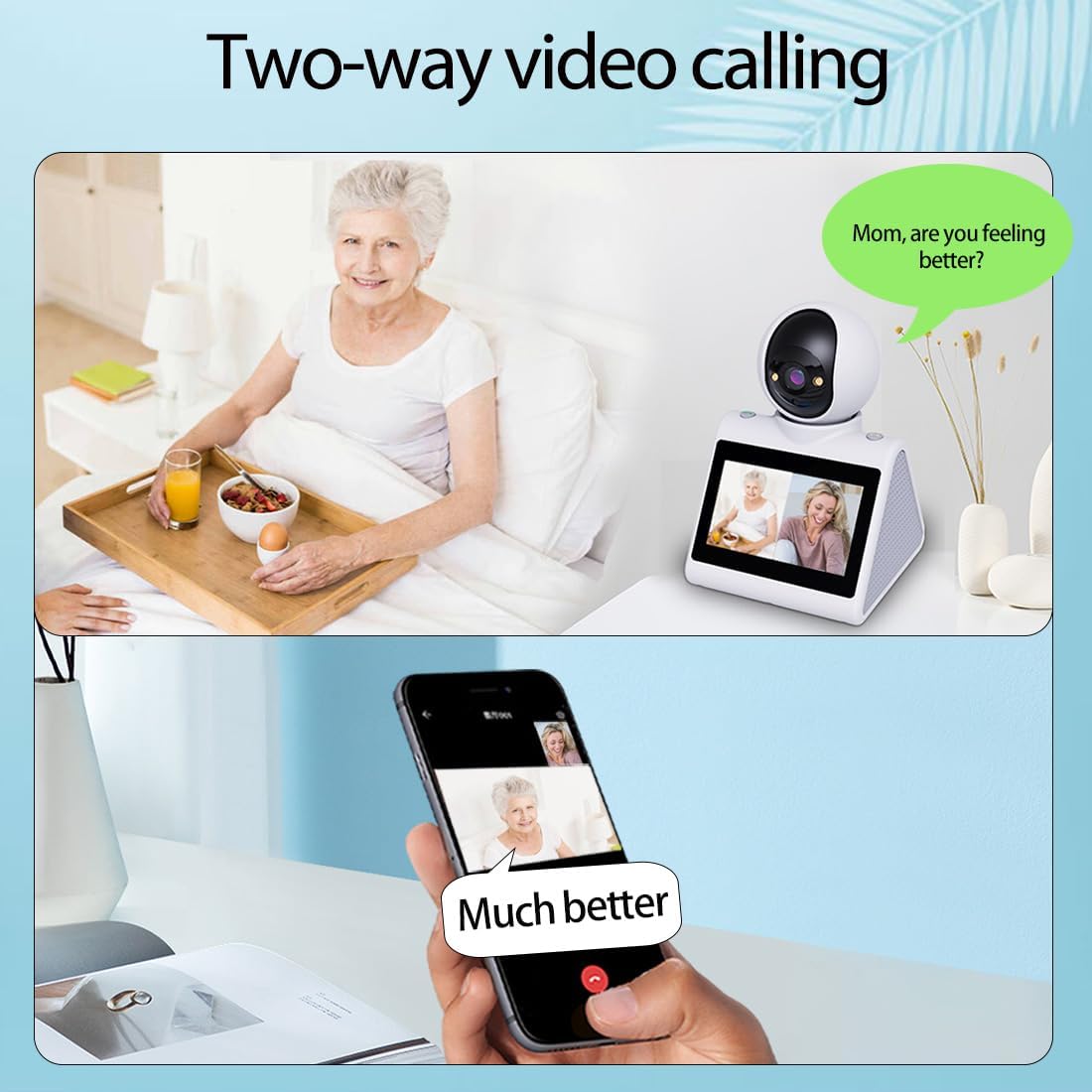 Indoor Home Security Camera,Dual-Band(5G/2.4G) Pet Dog Camera,Two Way Video Camera with 4.3" Screen,Nanny cam