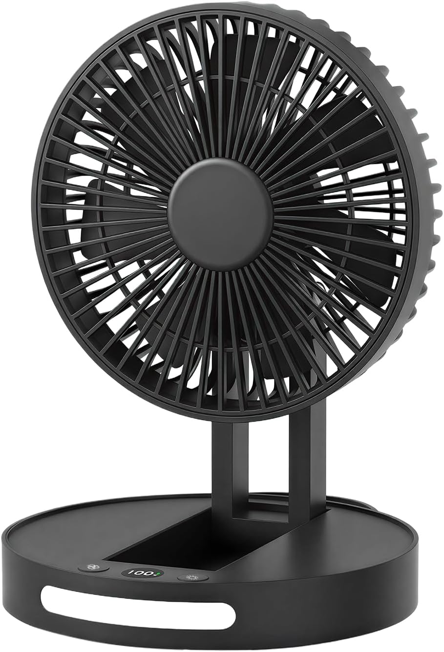 Portable Fan, 3600 mAh Rechargeable Battery Operated Fan with 5 Speeds, USB Powered, Quiet Personal Desk Fan for Office Home, Outdoor, Camping