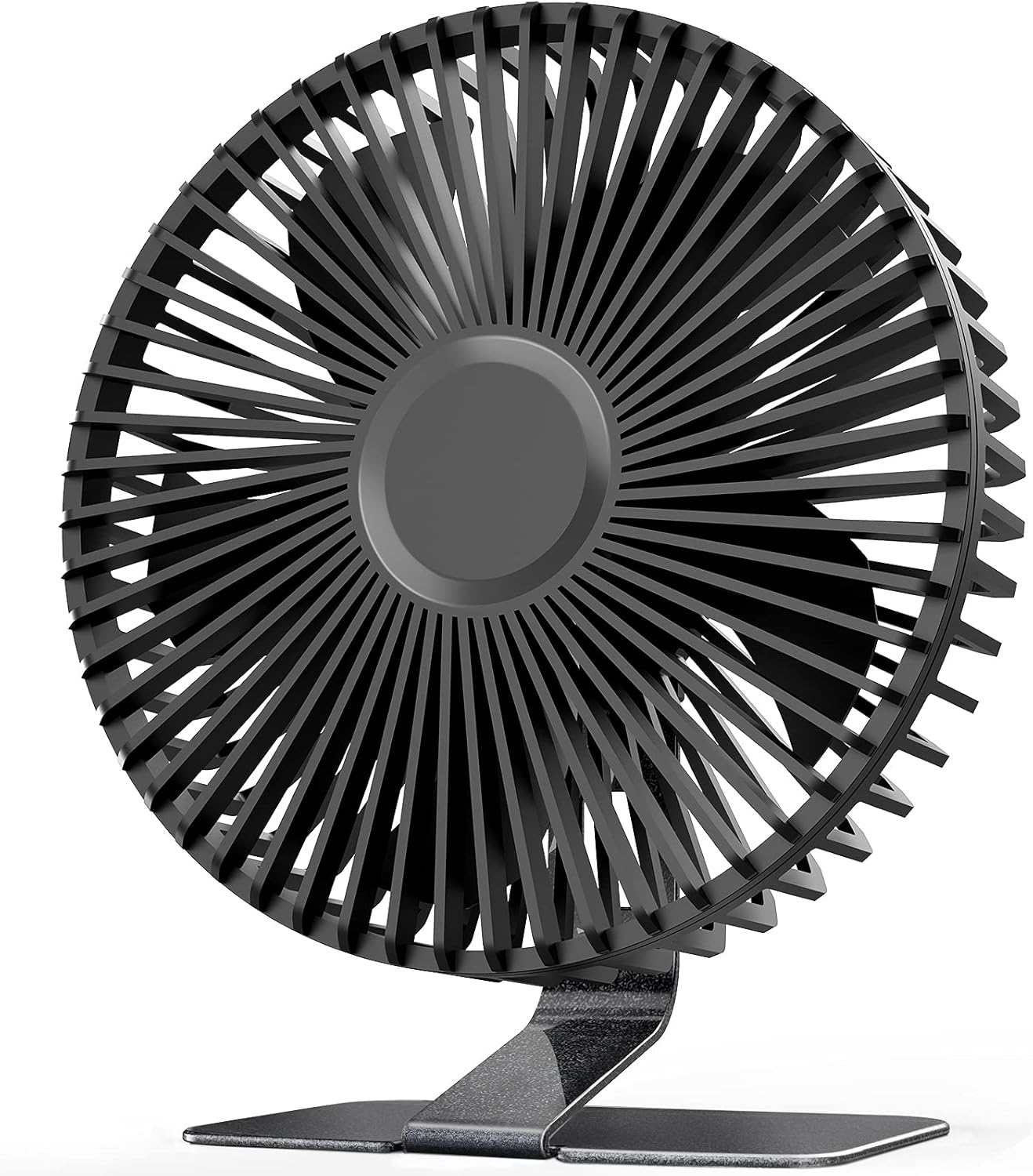 6-inch USB Small Desk Fan, 4 Speeds, Ultra-quiet, 90° Adjustment for Better Cooling, Portable Mini Powerful Desktop Table Fan, Personal Fan for Home